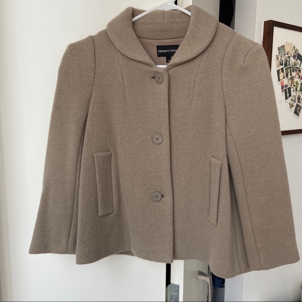 Emporio Armani Cropped Wool Jacket